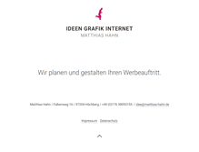 Tablet Screenshot of matthias-hahn.de